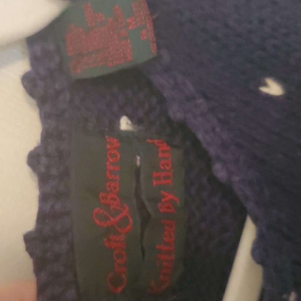 EUC Vintage Women's Navy Blue Ugly Christmas Sweater With Jingle Bells - Picture 3 of 6